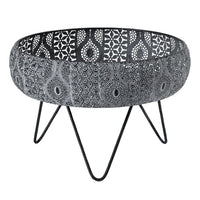 Moroccan Metal Basket with Stand