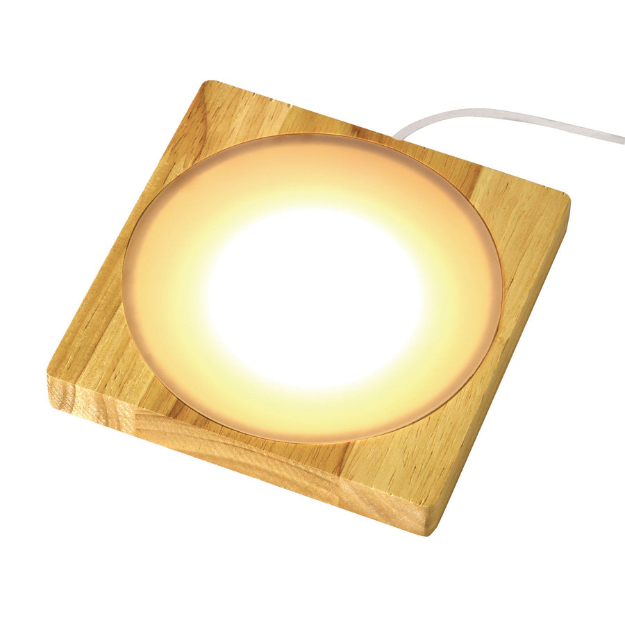 Light-Up LED Wooden base