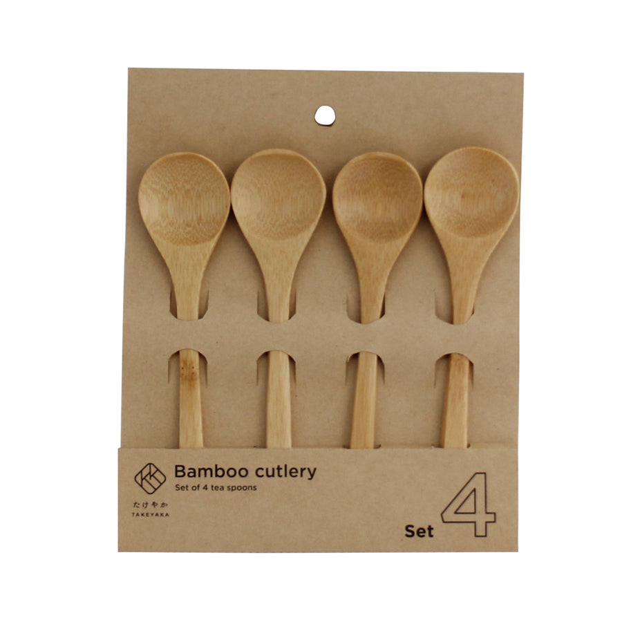 Bamboo Cutlery Party Spoon 4p Set - TAKEYAKA