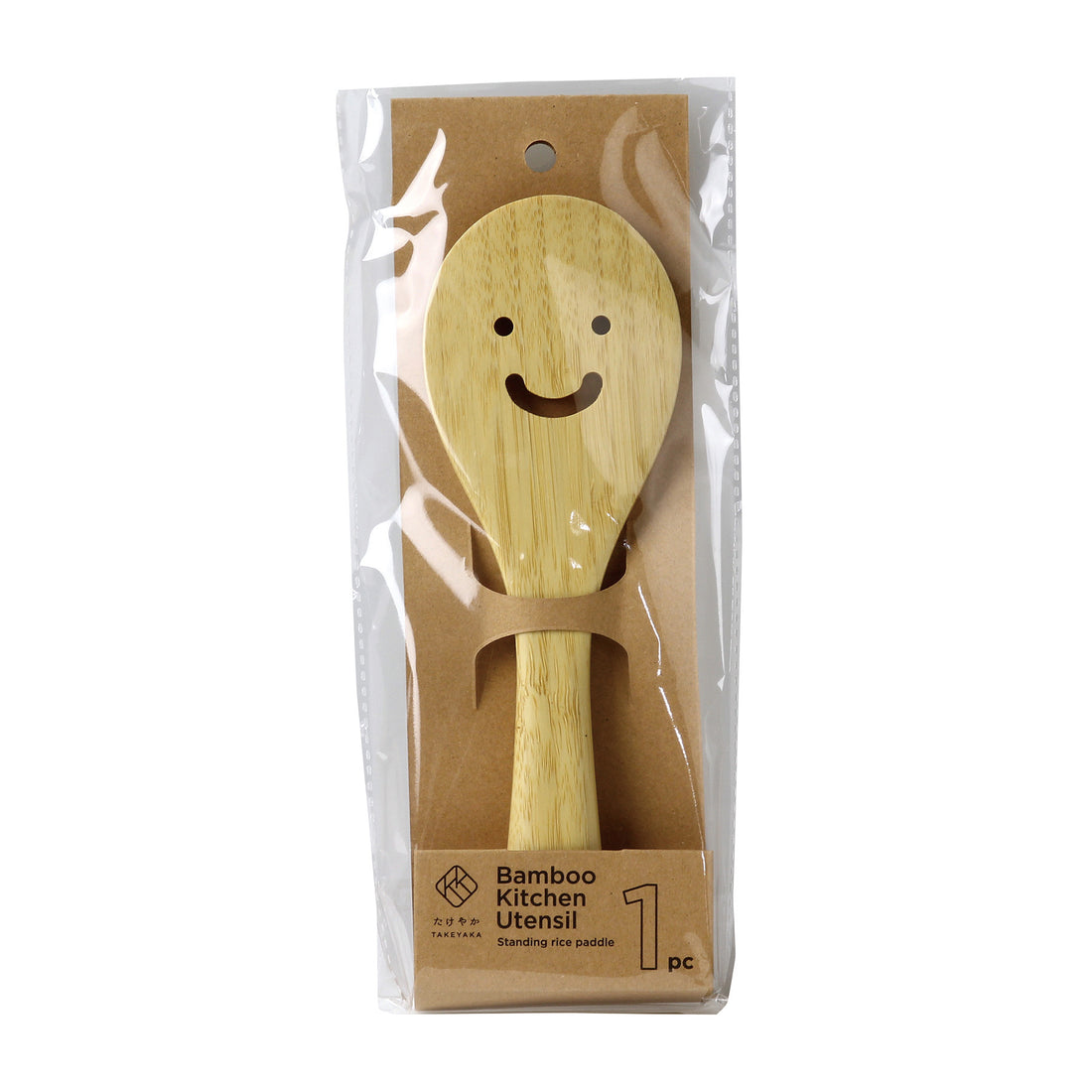Bamboo Cutlery Smile Standing Rice Paddle - TAKEYAKA