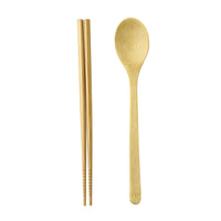 Bamboo Cutlery Chopsticks & Spoon 2p Set - TAKEYAKA