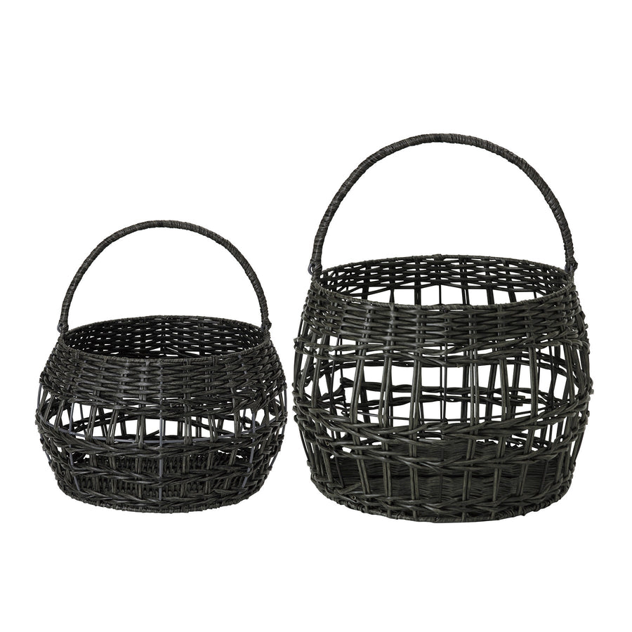Re-purposed Plastic Baskets (Two Set)