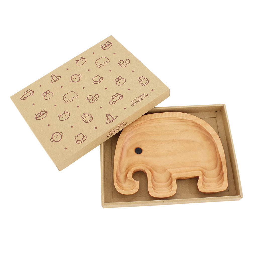 Kids Wooden Plate - Elephant