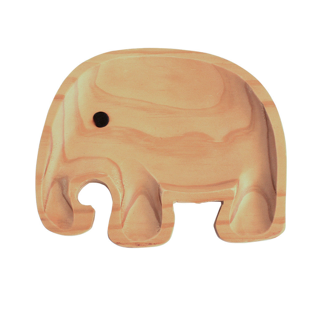 Kids Wooden Plate - Elephant