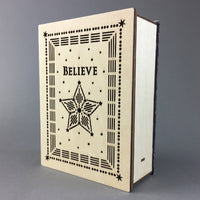 Believe Wooden LED Book Believe