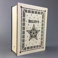 Believe Wooden LED Book Believe