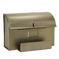 Handcrafted Metal Iron Mail Box w/ Letter Stand