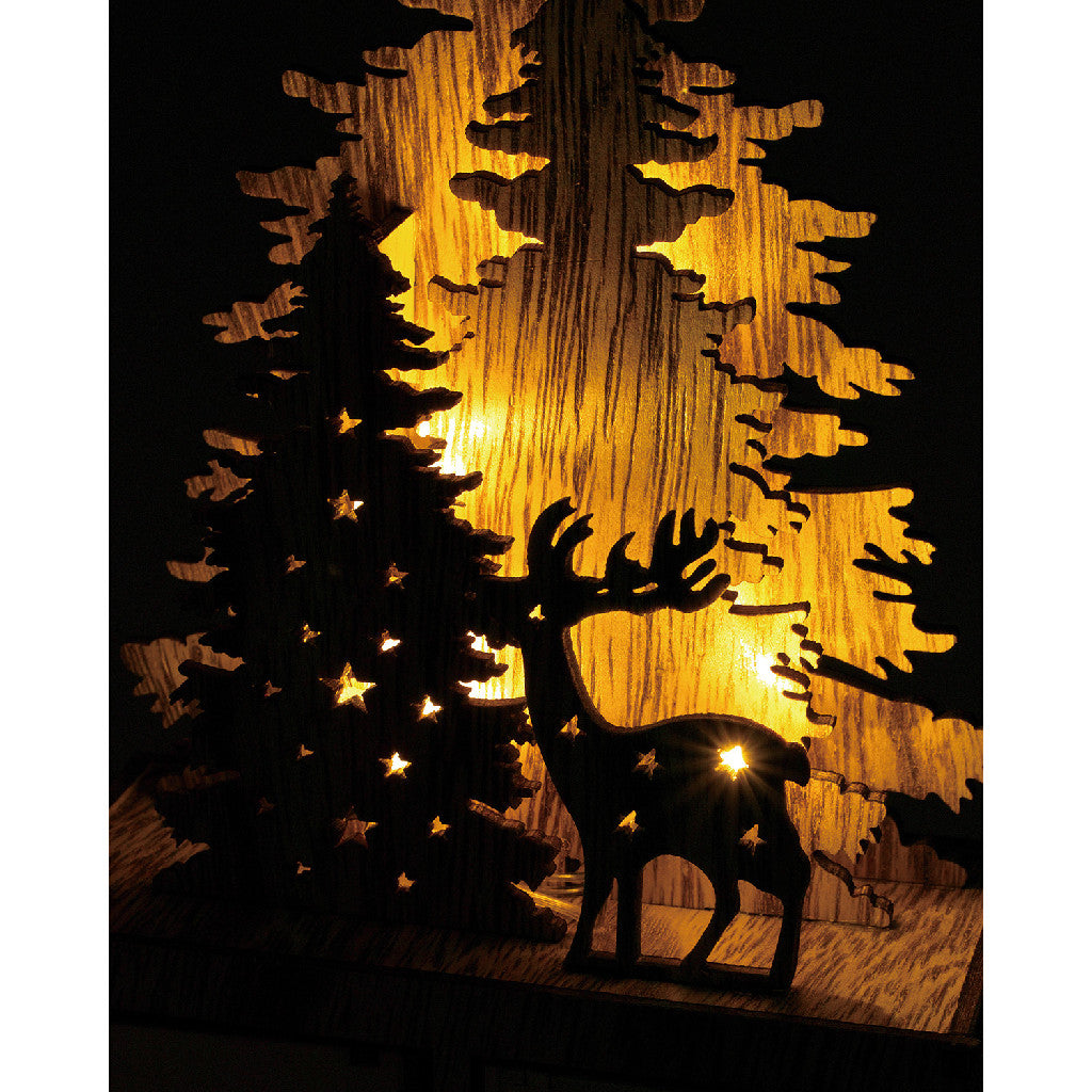 Believe Wooden LED Tree Advent Calendar