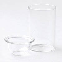 Mini Hydroponic Glass Flower Bulb Vase with Removable Dish - 2.8"