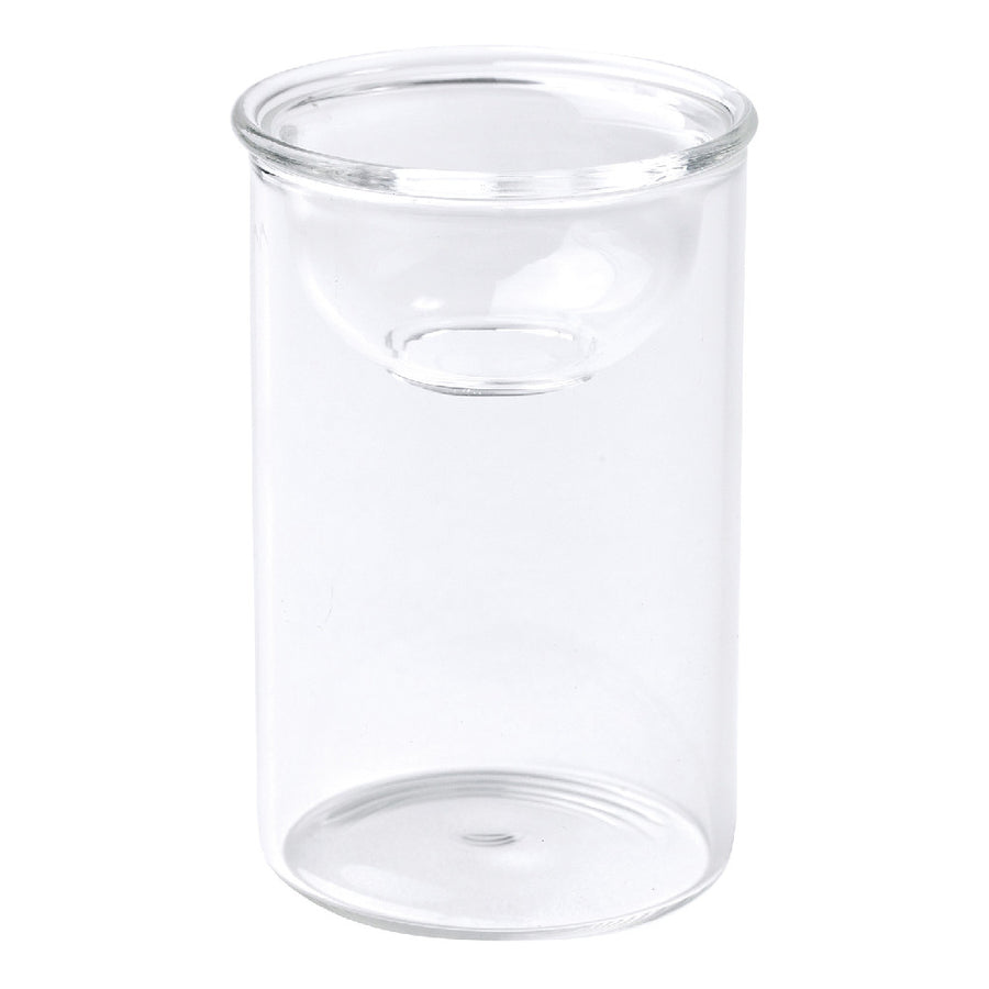 Mini Hydroponic Glass Flower Bulb Vase with Removable Dish - 2.8