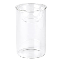 Hydroponic Glass Flower Bulb Vase with Removable Dish: Short