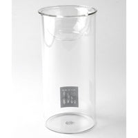 Hydroponic Glass Flower Bulb Vase with Removable Dish - Long
