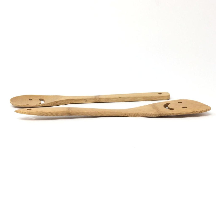 Bamboo Cooking Spatula & Spoon - Set of 2