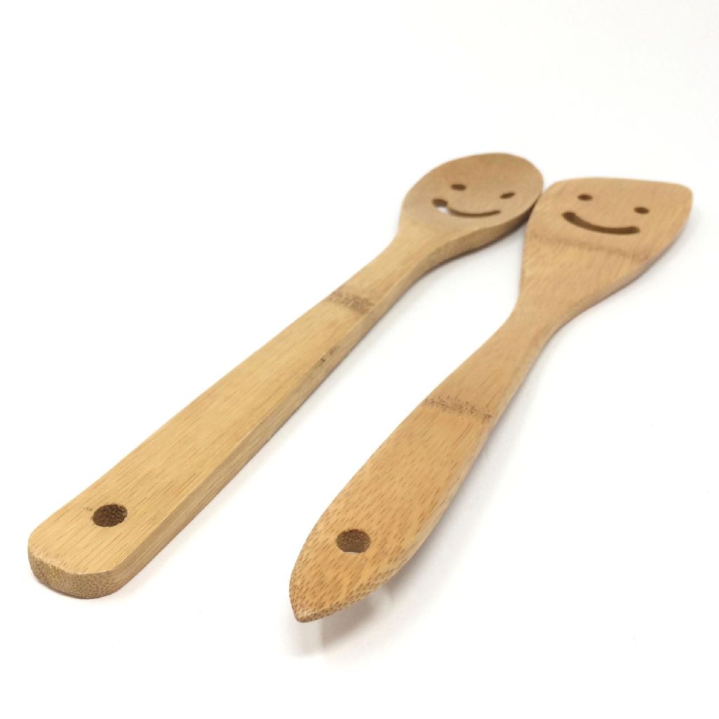 Bamboo Cooking Spatula & Spoon - Set of 2