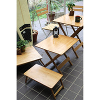 Foldable Bamboo Table: Large