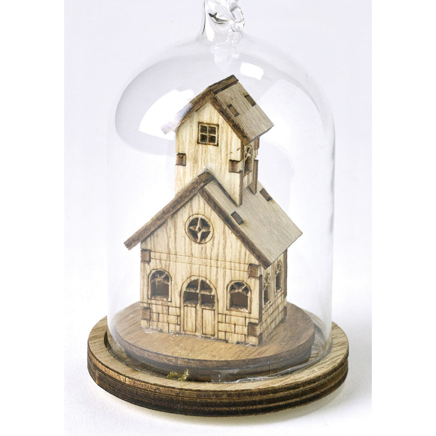 LED Light Dome - Battery Operated Christmas Holiday Decor - Ornament Church
