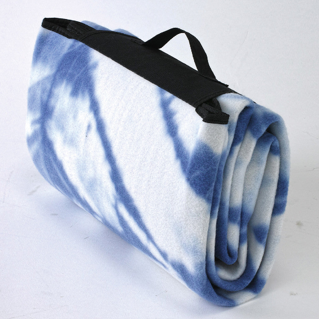 Picnic Mat, Waterproof Ground Covering - Tie Dye, Indigo