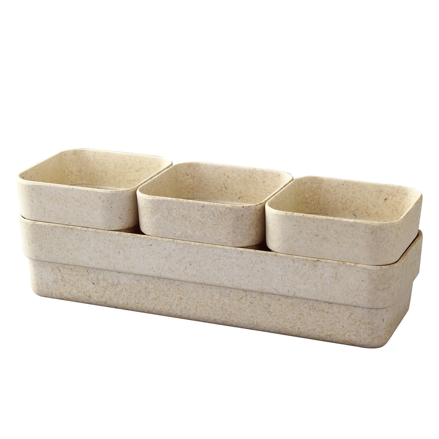 Eco Planter Herb - 3 Pots with Tray
