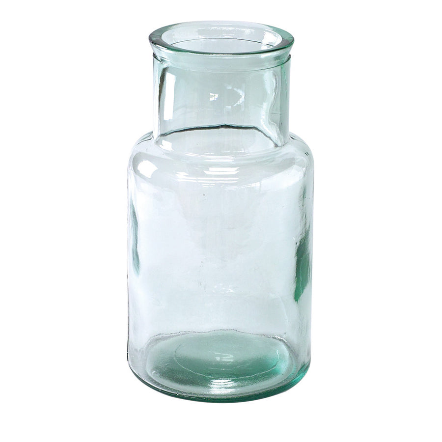 Flower Vase: Short - 100% Recycled Glass Made in Valencia, Spain