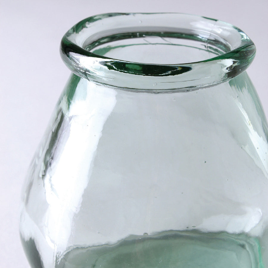Small Glass Jar 100% Recycled Glass
